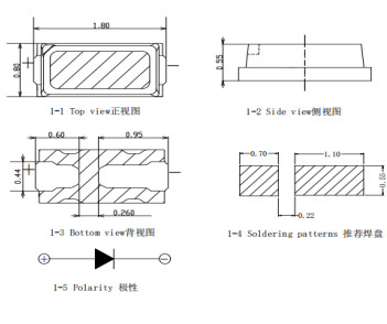 1808 2700-6000K High Power Csp Led Chips 6-9LM